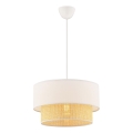 Lampa ECHO 1xE27/60W/230V kremowo/beżowa