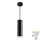 Lampa łazienkowa LED RGBW z regulacją jasności na linkach TURYN 1xGU10/6,5W/230V 2700-6500K Wi-Fi IP44 czarna