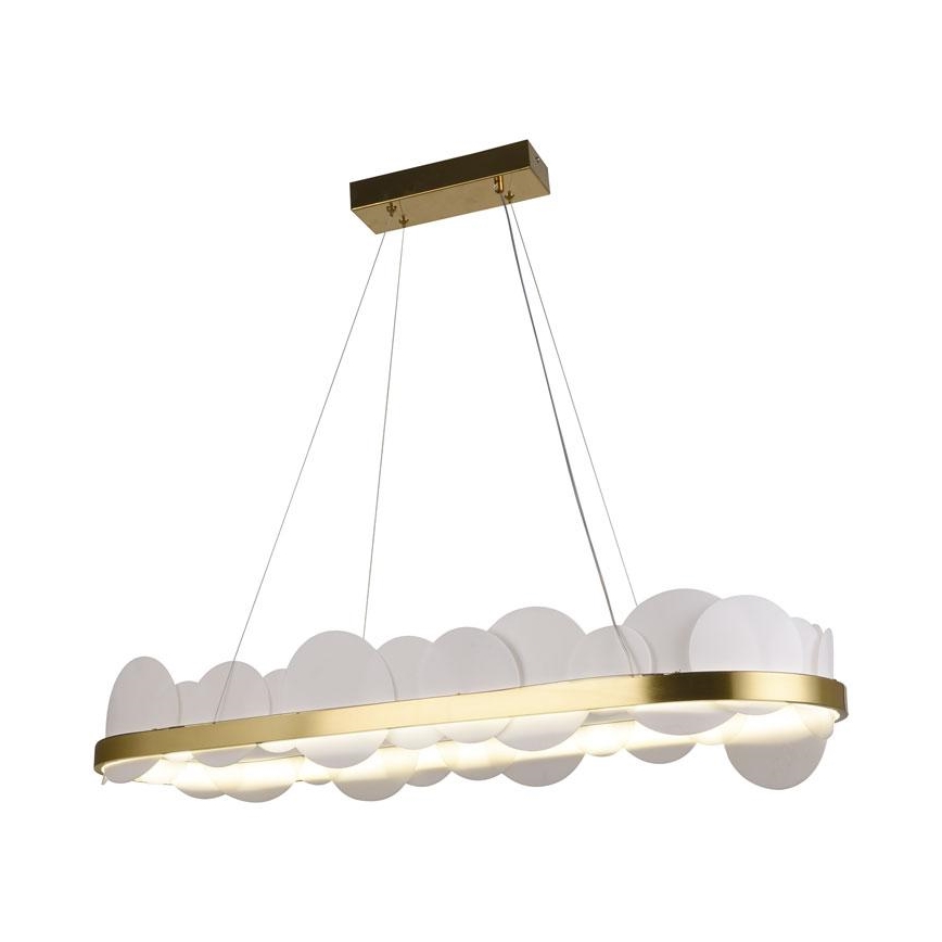 Lampa sufitowa LED ściemnialna na linkach LED/50W/230V 3000-6500K złota + pilot do zdalnego sterowania