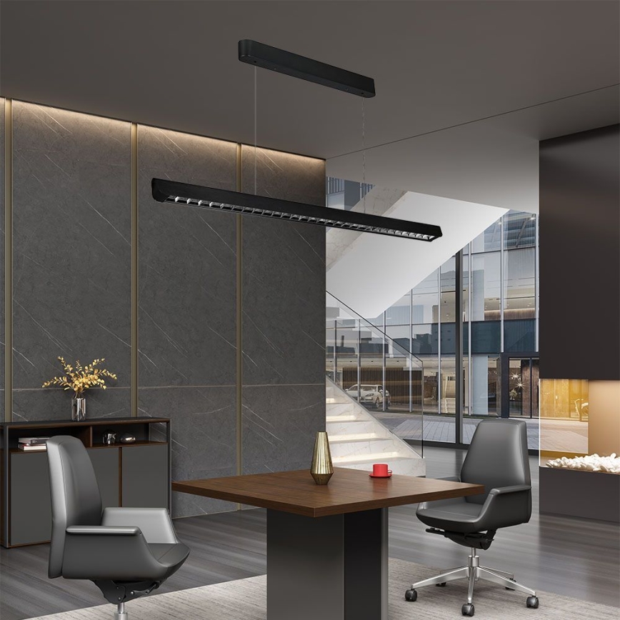 Lampa LED wisząca na linkę LED/36W/230V 3000/4000/6400K czarna