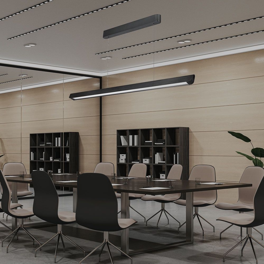 Lampa LED wisząca na linkę LED/36W/230V 3000/4000/6400K czarna