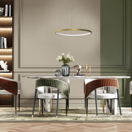 Lampa sufitowa LED na linkach ROTONDA LED/27W/230V złota
