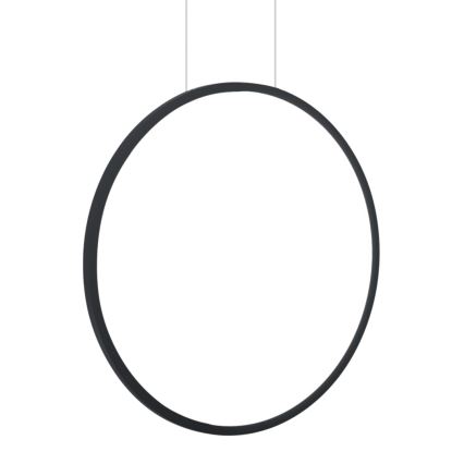 Lampa sufitowa LED na linkach SATURNO LED/28W/230V śr. 50 cm IP44 antracyt