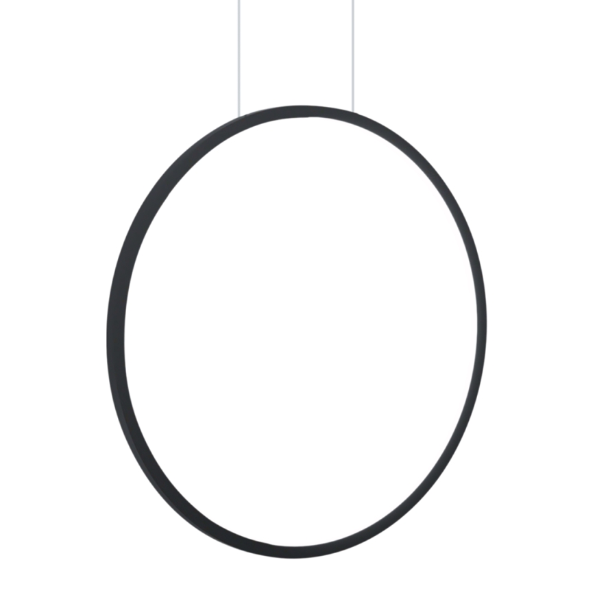 Lampa sufitowa LED na linkach SATURNO LED/28W/230V śr. 50 cm IP44 antracyt