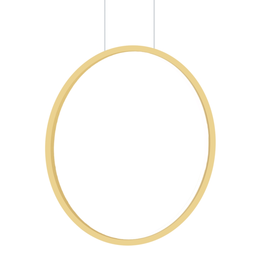 Lampa sufitowa LED na linku SATURNO LED/28W/230V śr. 50 cm IP44 złota