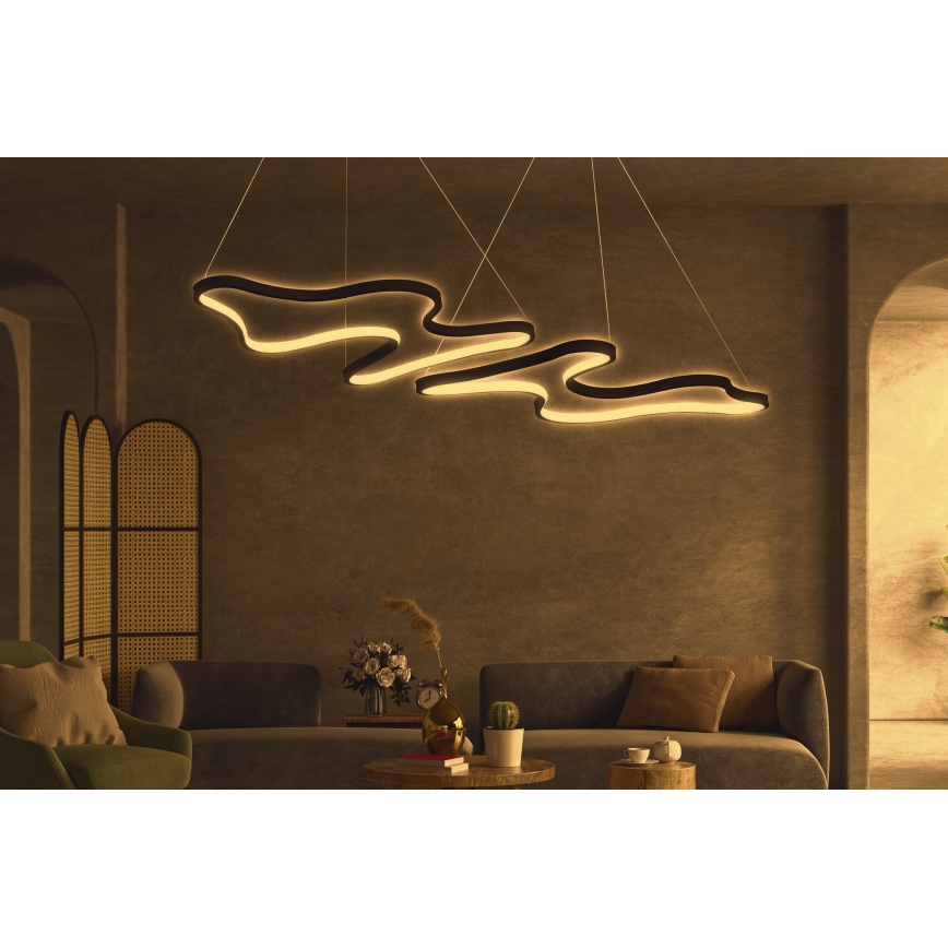 Lampa LED wisząca DUPLE ARTISAN LED/80W/230V 4000K czarna