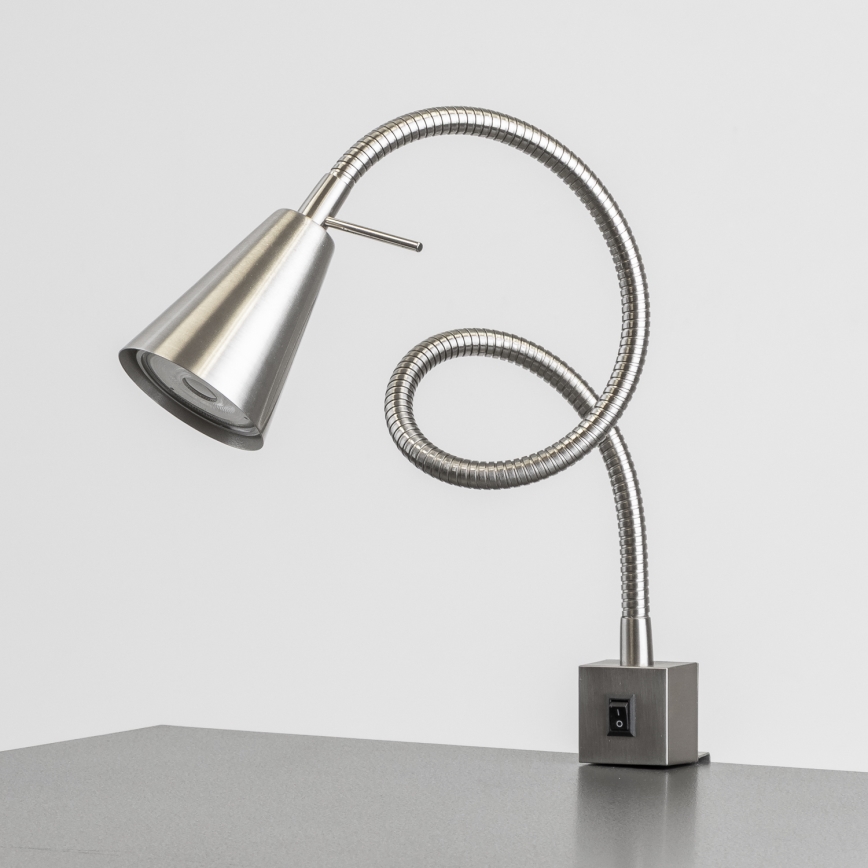 Lampa LED z klipsem 1xGU10/4,7W/230V matowy chrom