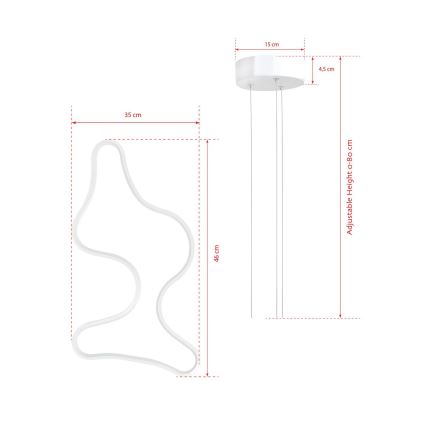 Lampa LED zwieszana ARTISAN LED/36W/230V 6500K biała