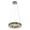 Lampa LED zwieszana JESI LED/35W/230V 3000K średnica 40 cm srebrna