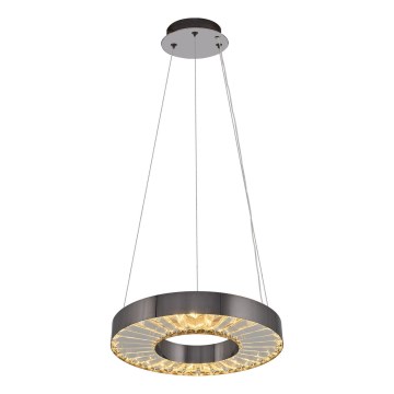 Lampa LED zwieszana JESI LED/35W/230V 3000K średnica 40 cm srebrna