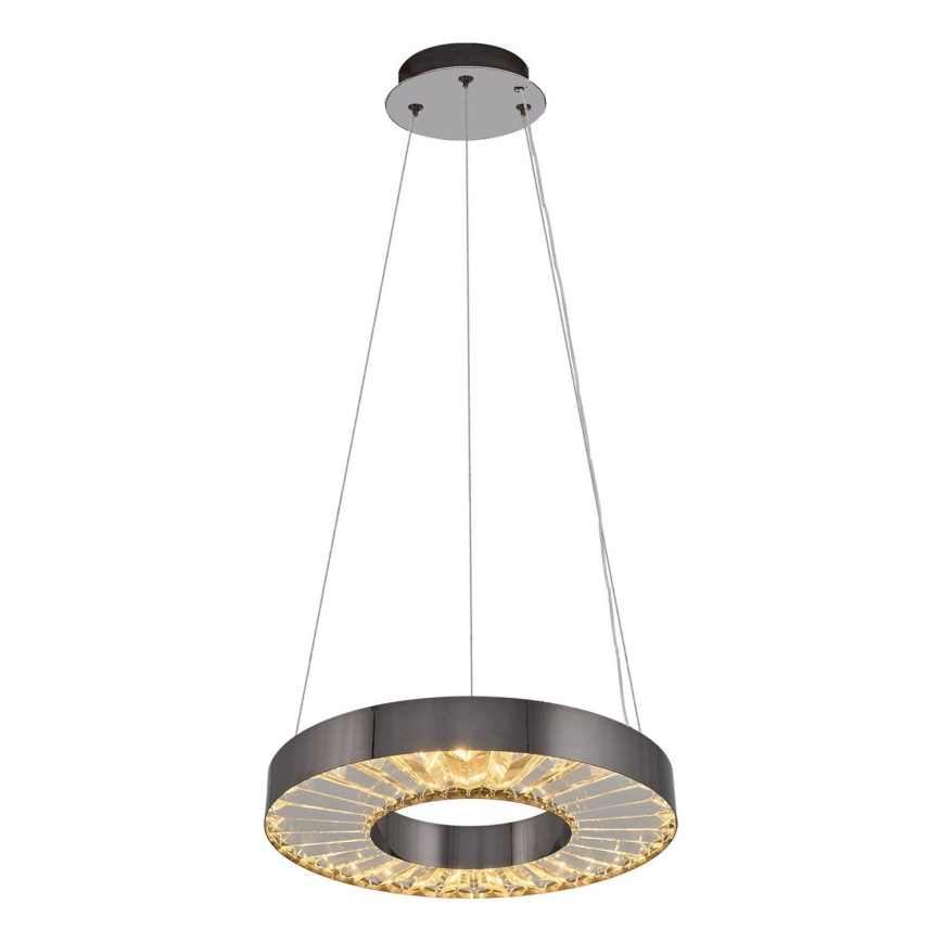 Lampa LED zwieszana JESI LED/35W/230V 3000K średnica 40 cm srebrna