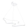 Lampa LED zwisająca ARTISAN LED/36W/230V 4000K biała