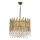 Lampa na łańcuszku CRYSTALLINE 6xE27/40W/230V pr. 40 cm mosiądz