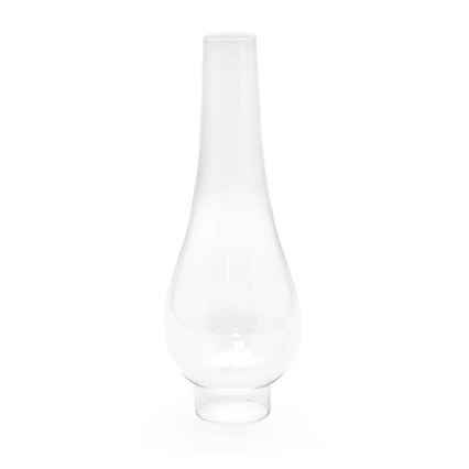 Lampa naftowa ANNA 33 cm jasna przydymiona