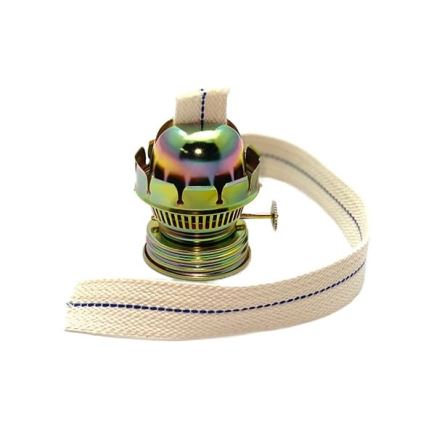 Lampa naftowa ANNA 33 cm jasna przydymiona