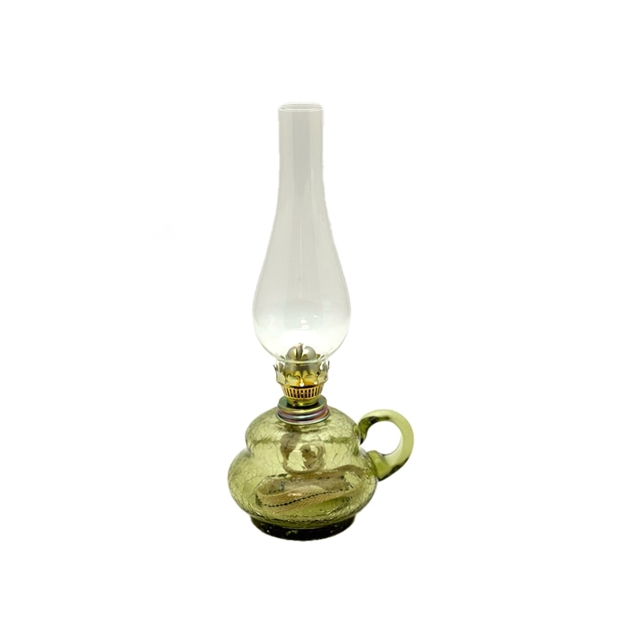 Lampa naftowa ANNA 33 cm zielona