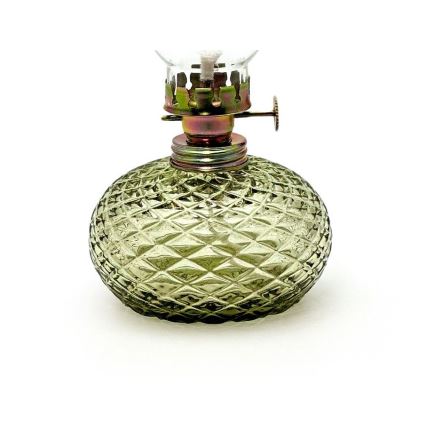 Lampa naftowa Eliška 20 cm zielony