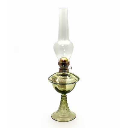 Lampa naftowa JASMÍNA 50 cm zielona