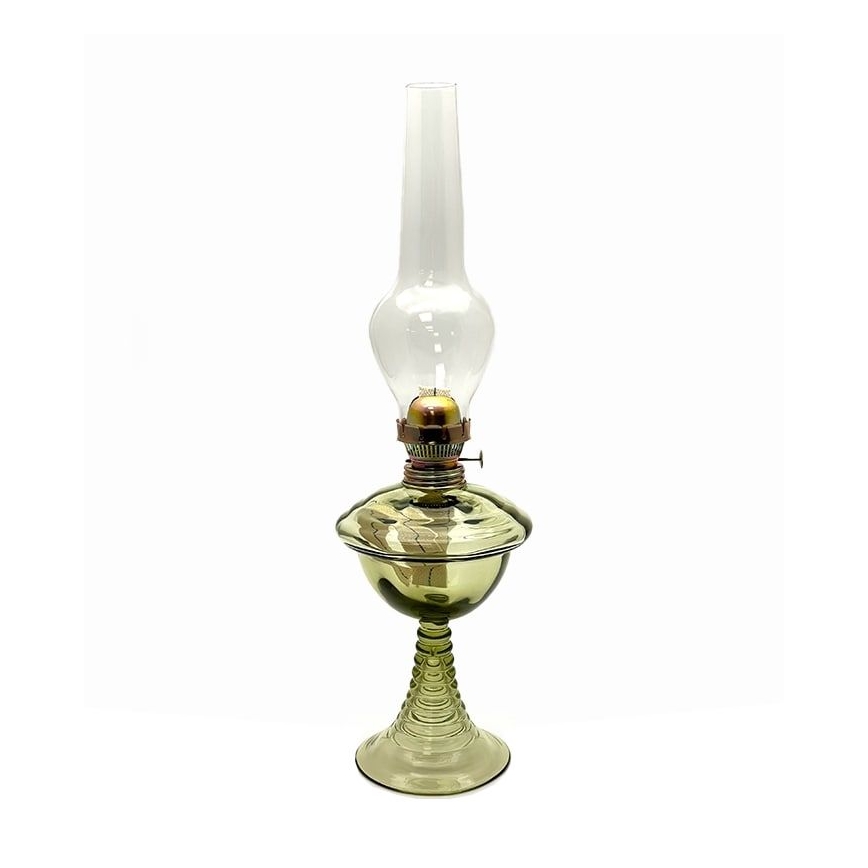 Lampa naftowa JASMÍNA 50 cm zielona
