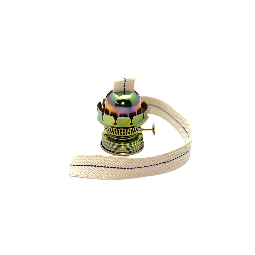 Lampa naftowa KLÁRA 34 cm, leśna zieleń