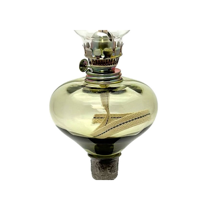 Lampa naftowa KRASOMÍRA 42 cm leśna zieleń