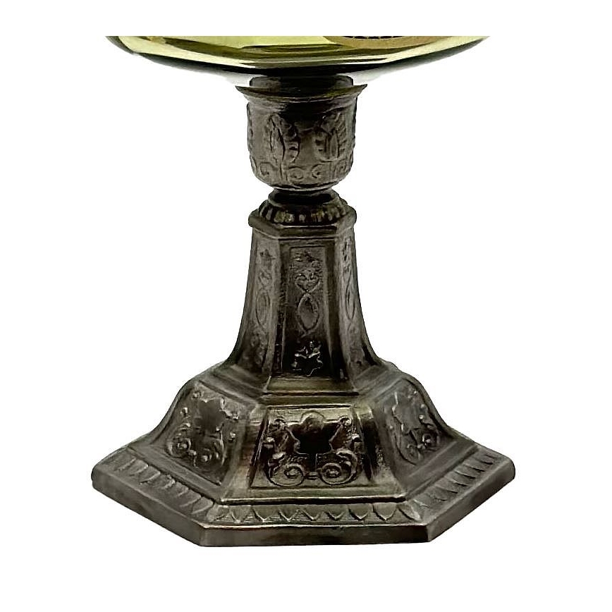 Lampa naftowa LUDMILA 42 cm zielona