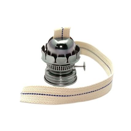 Lampa naftowa MONIKA 34 cm, bursztynowa w kratkę