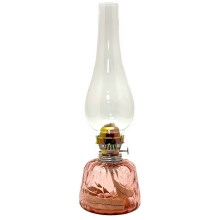 Lampa naftowa POLY 38 cm różowa