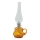 Lampa naftowa TEREZA 34 cm amber karo