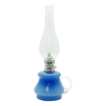 Lampa naftowa TEREZA 34 cm ciemnoniebieski