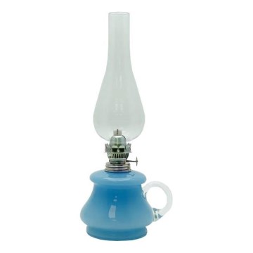 Lampa naftowa TEREZA 34 cm jasnoniebieski
