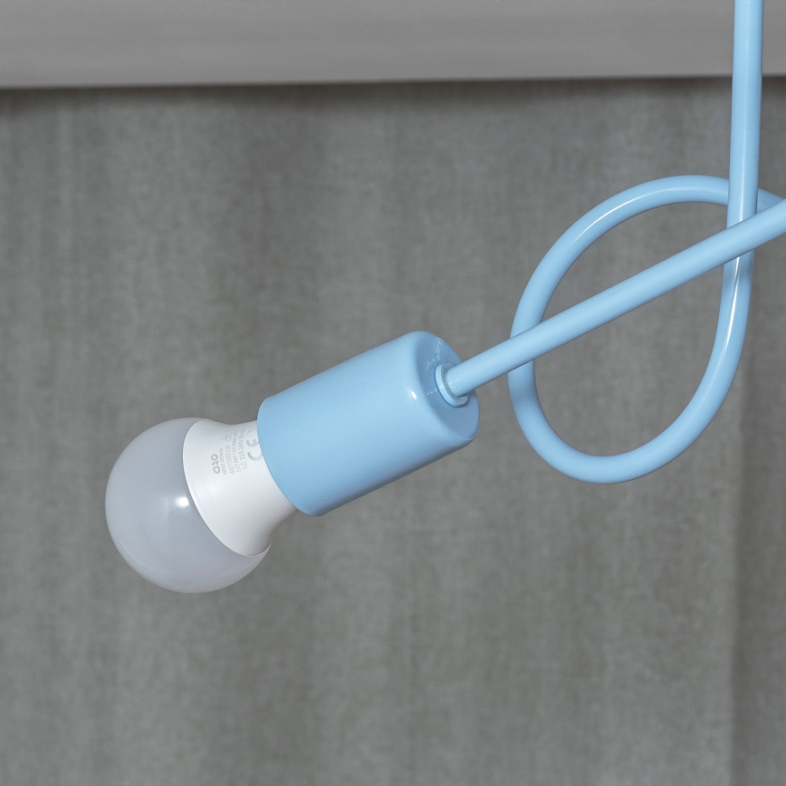 Lampa natynkowa OXFORD 2xE27/15W/230V niebieska