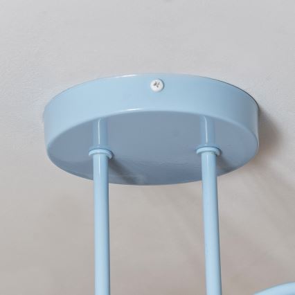 Lampa natynkowa OXFORD 2xE27/15W/230V niebieska