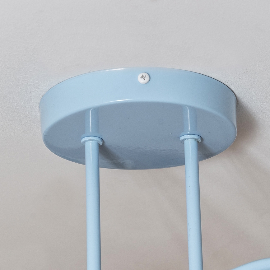 Lampa natynkowa OXFORD 2xE27/15W/230V niebieska