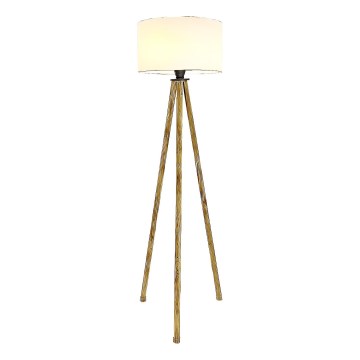 Lampa podłogowa 1xE27/40W/230V beżowy/biały