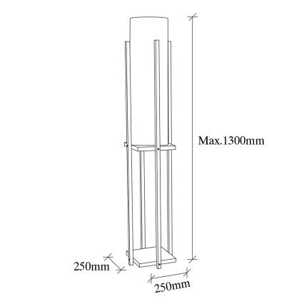 Lampa podłogowa 1xE27/40W/230V beżowy