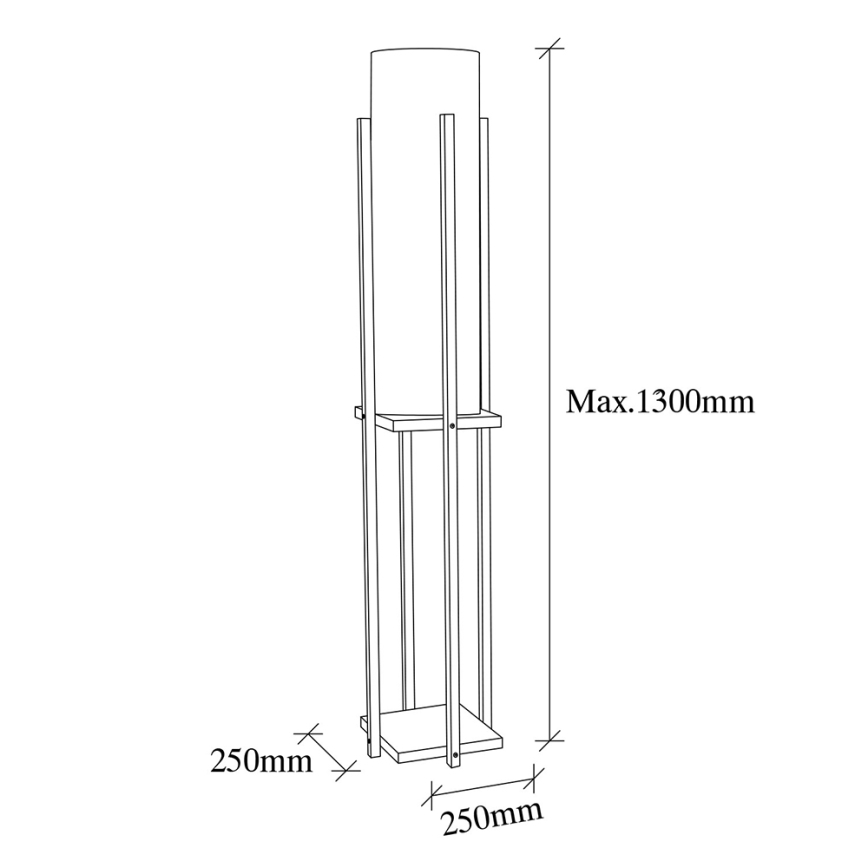 Lampa podłogowa 1xE27/40W/230V beżowy