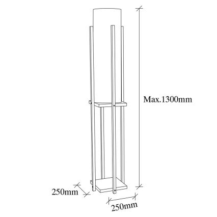 Lampa podłogowa 1xE27/40W/230V biały