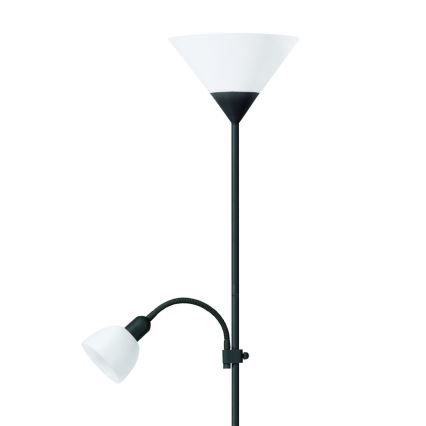 Lampa podłogowa 1xE27/60W/230V + 1xE14/25W