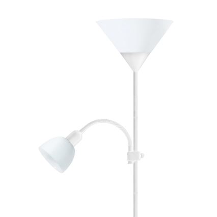 Lampa podłogowa 1xE27/60W/230V + 1xE14/25W