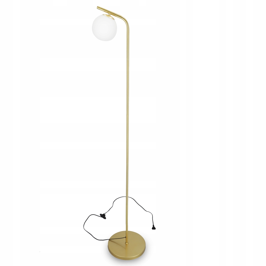 Lampa podłogowa 1xG9/40W/230V złota/biała