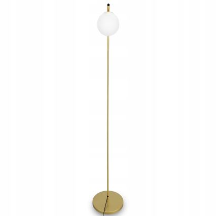 Lampa podłogowa 1xG9/40W/230V złota/biała