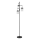 Lampa podłogowa 3xE27/60W/230V czarny/przezroczysty