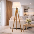 Lampa podłogowa AIDA 1xE27/60W/230V dąb