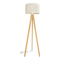 Lampa podłogowa ALBA 1xE27/15W/230V kremowy/dąb