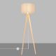 Lampa podłogowa ALBA 1xE27/60W/230V białe/sosna