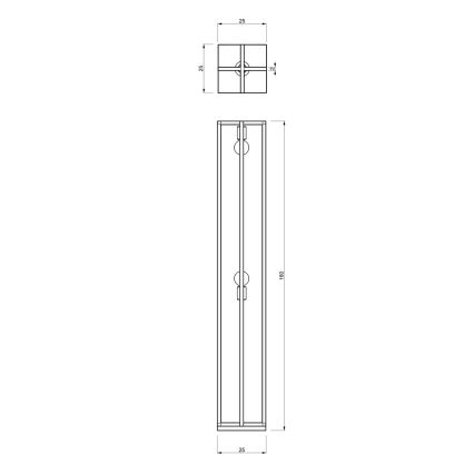 Lampa podłogowa ARNOLD 2xE27/60W/230V czarny