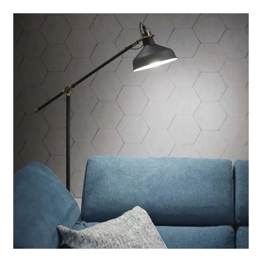 Lampa podłogowa ARTHUR 1xE27/25W/230V szara
