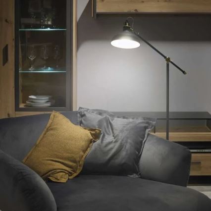 Lampa podłogowa ARTHUR 1xE27/25W/230V szara