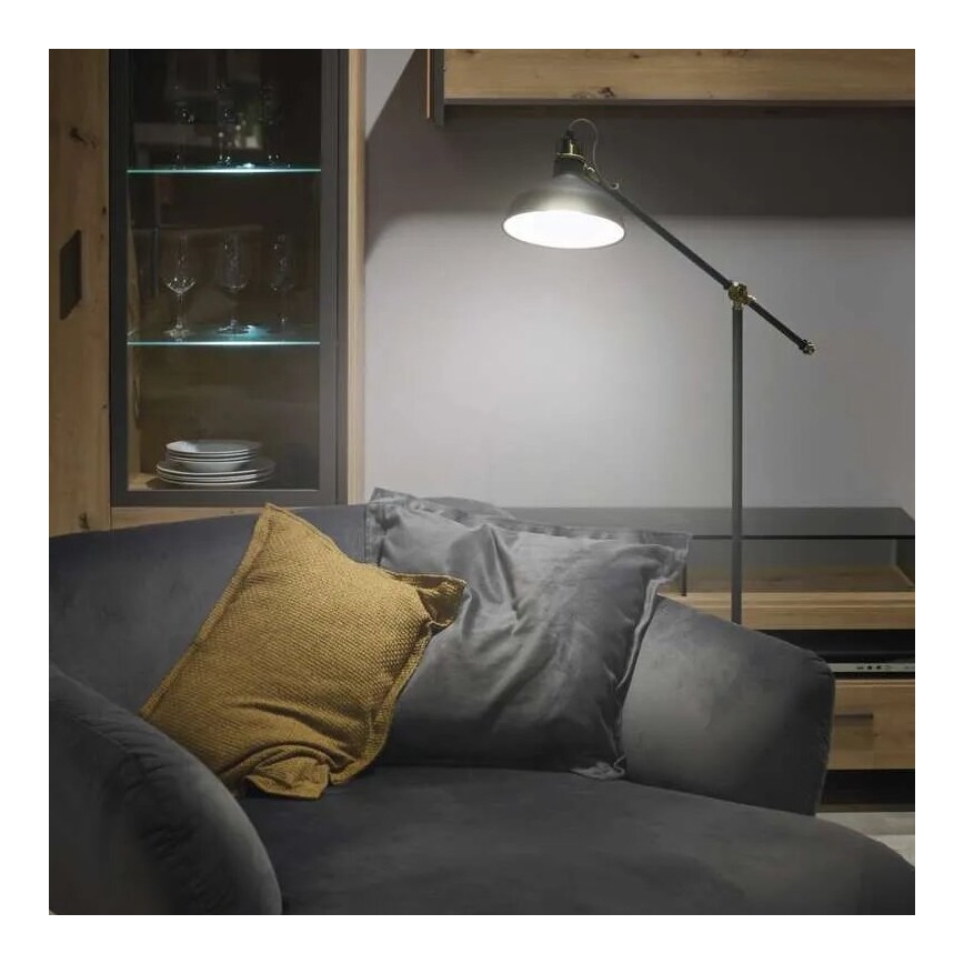 Lampa podłogowa ARTHUR 1xE27/25W/230V szara